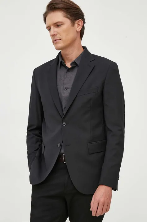 Пиджак с примесью шерсти Liu Jo цвет чёрный