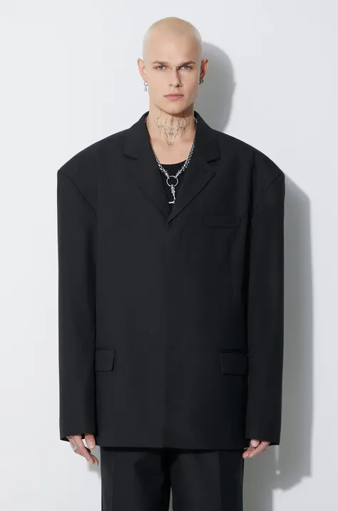 032C wool jacket black color