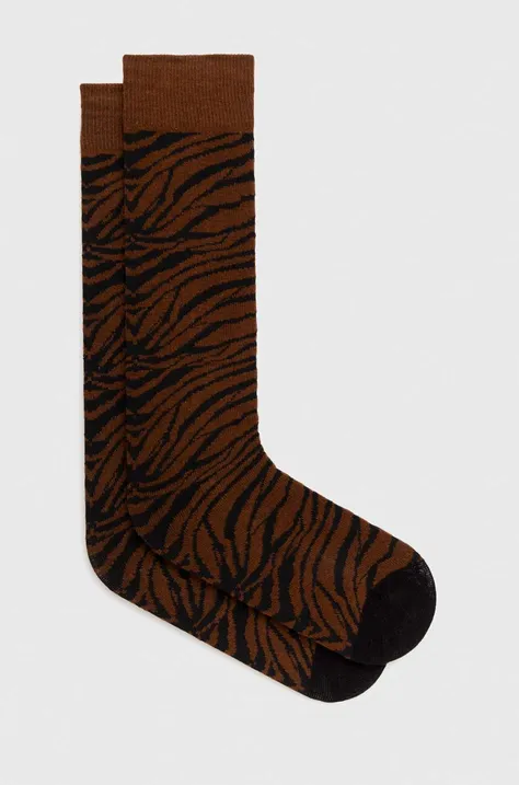 Κάλτσες Volcom χρώμα: καφέ
