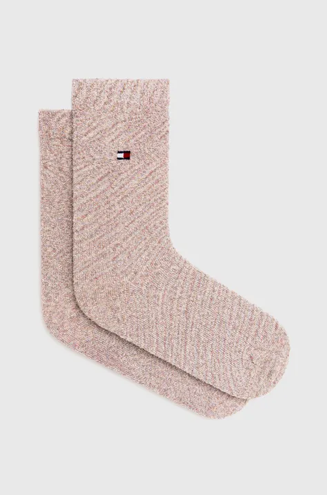 Čarape Tommy Hilfiger za žene, boja: ružičasta