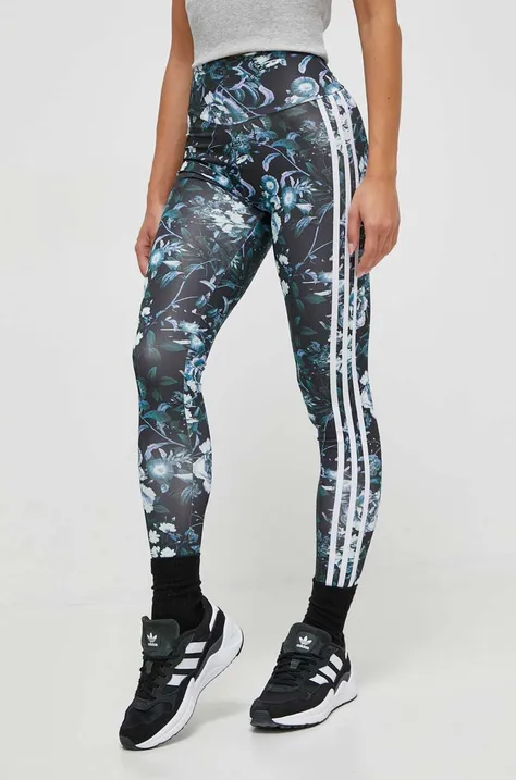 adidas Originals legginsy damskie kolor czarny z aplikacją