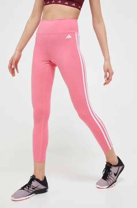 adidas Performance legginsy treningowe Train Essentials kolor różowy z aplikacją