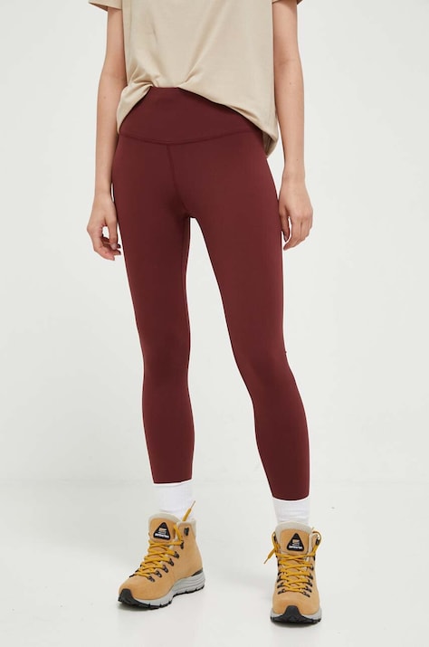Спортивные леггинсы Helly Hansen Roam женские цвет бордовый однотонные