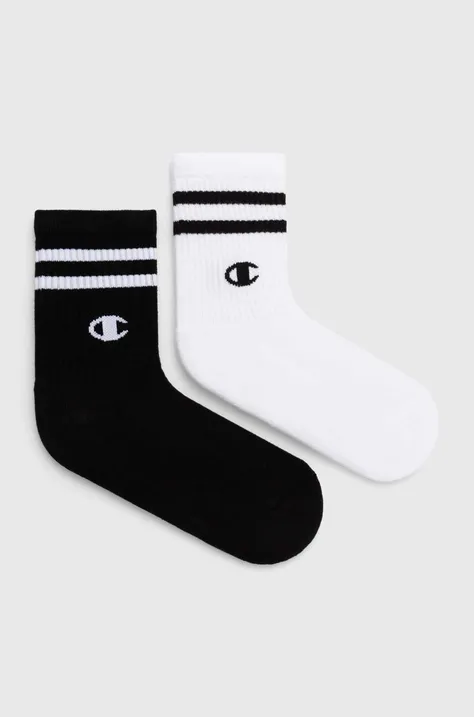 Ponožky Champion 2-pak dámske, čierna farba