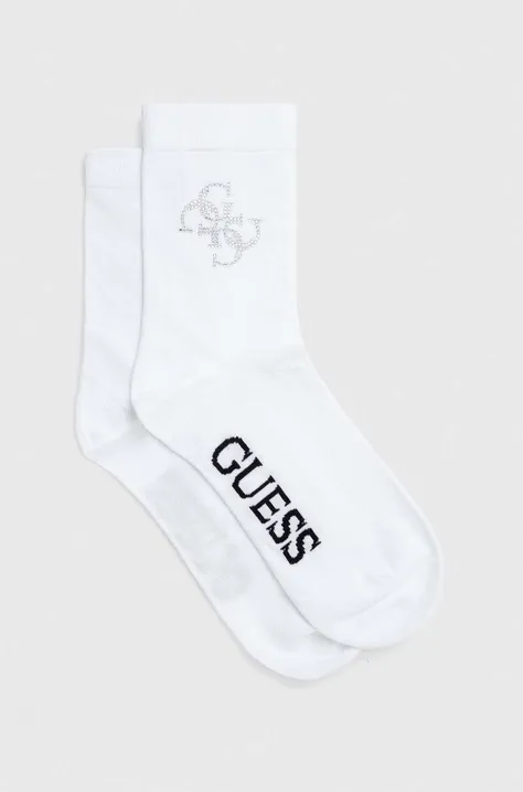 Κάλτσες Guess χρώμα: άσπρο