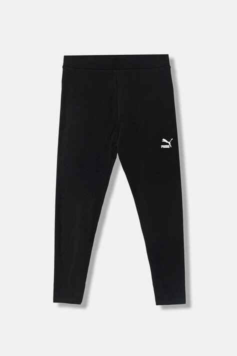 Puma legginsy damskie bawełniane z elastanem czarne high waist 535612