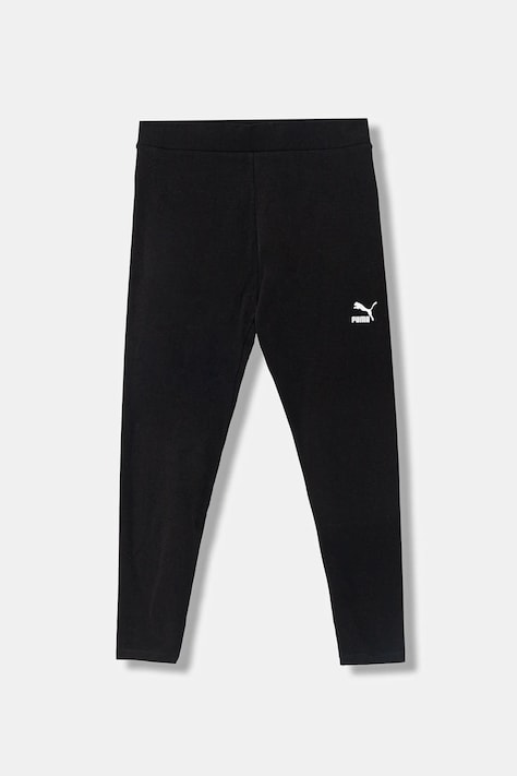 Puma legginsy damskie bawełniane z elastanem czarne high waist 535612