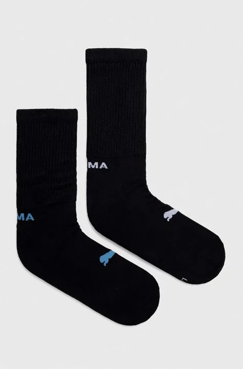 Κάλτσες Puma 2-pack χρώμα: μαύρο