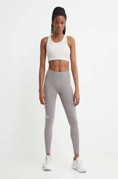 Under Armour leggins de antrenament Train culoarea bej, neted