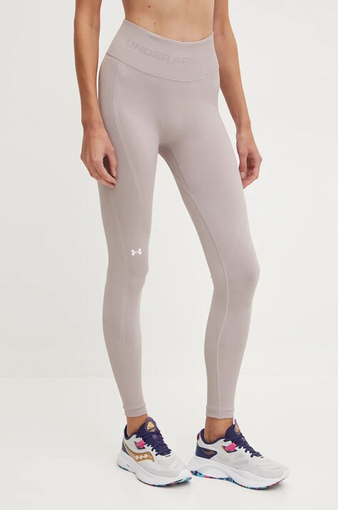Under Armour leggins de antrenament Train culoarea roz, neted, 1381662