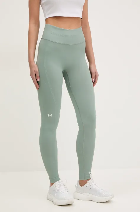 Under Armour legginsy treningowe Train kolor zielony gładkie 1381662