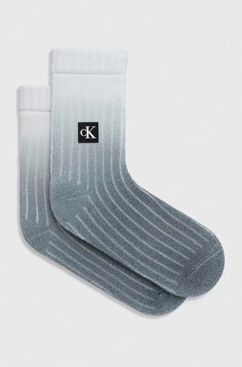 Čarape Calvin Klein Jeans za žene, boja: siva