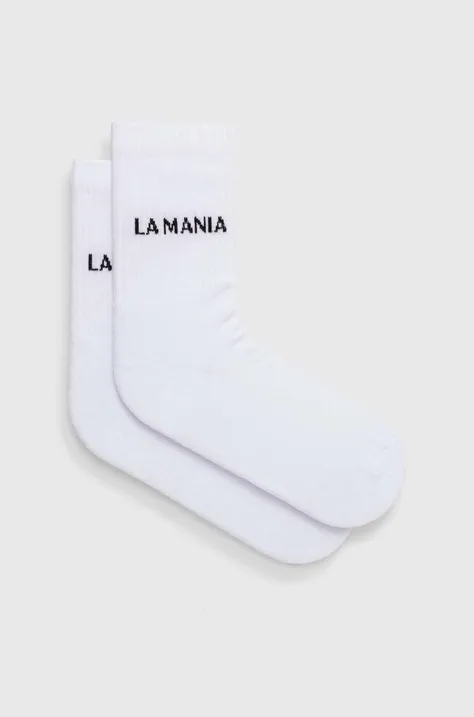 Ponožky La Mania dámské, bílá barva