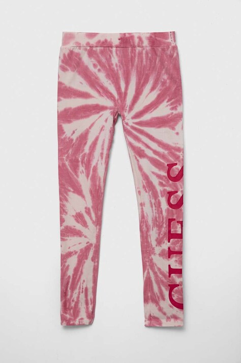 Guess leggins copii culoarea roz, modelator
