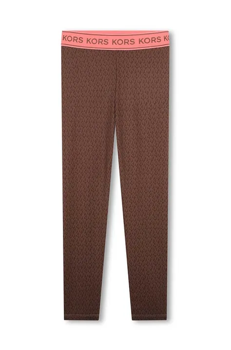 Michael Kors gyerek legging barna, mintás