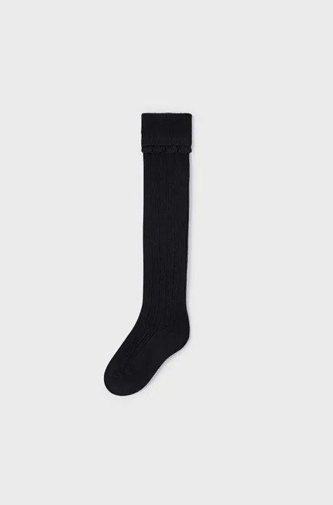 Detské ponožky Mayoral čierna farba