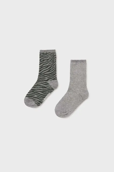 Детски чорапи Mayoral (2 броя) в сиво