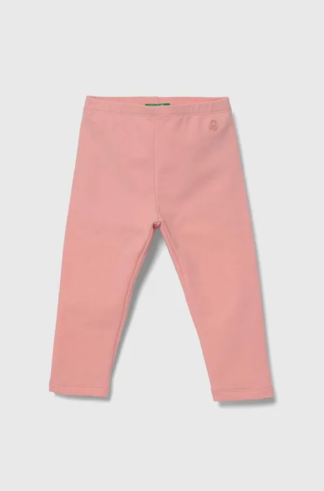 Детски клин United Colors of Benetton в розово с изчистен дизайн
