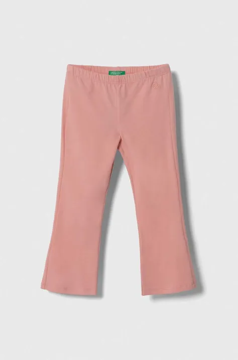 Παιδικά κολάν United Colors of Benetton χρώμα: ροζ
