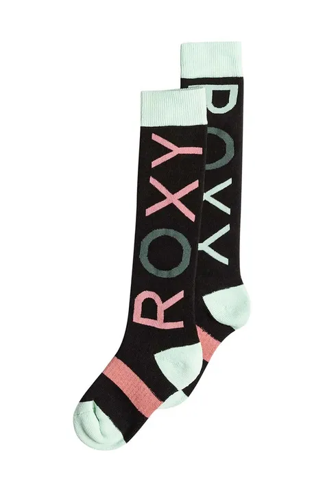 Otroške nogavice Roxy FROSTY GIRL SOCK črna barva