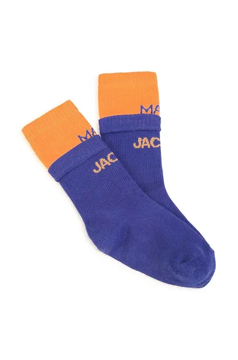 Detské ponožky Marc Jacobs tmavomodrá farba