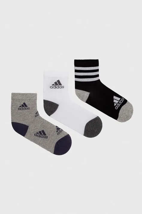 Дитячі шкарпетки adidas Performance 3-pack колір сірий