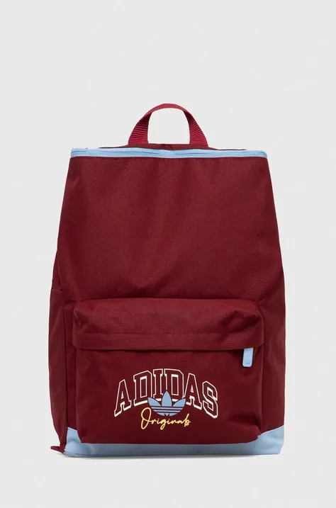 Детский рюкзак adidas Originals цвет бордовый большой с принтом