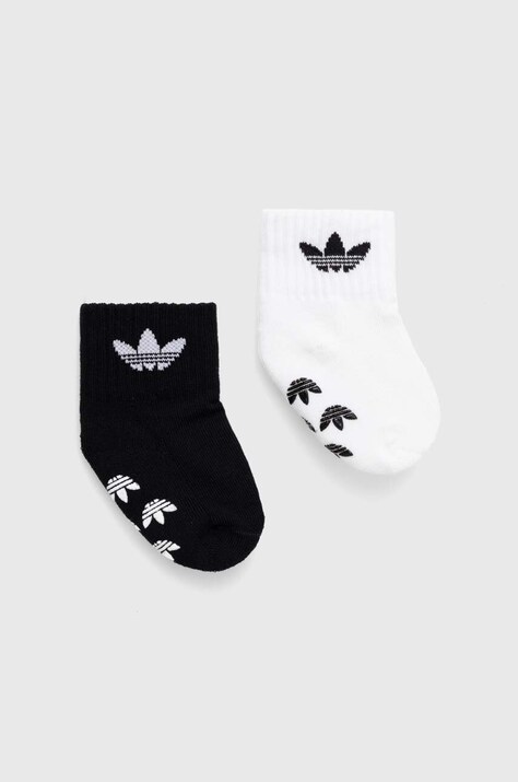 adidas Originals sosete copii 2-pack culoarea negru