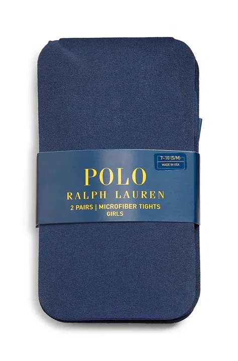 Дитячі колготки Polo Ralph Lauren 2-pack колір синій