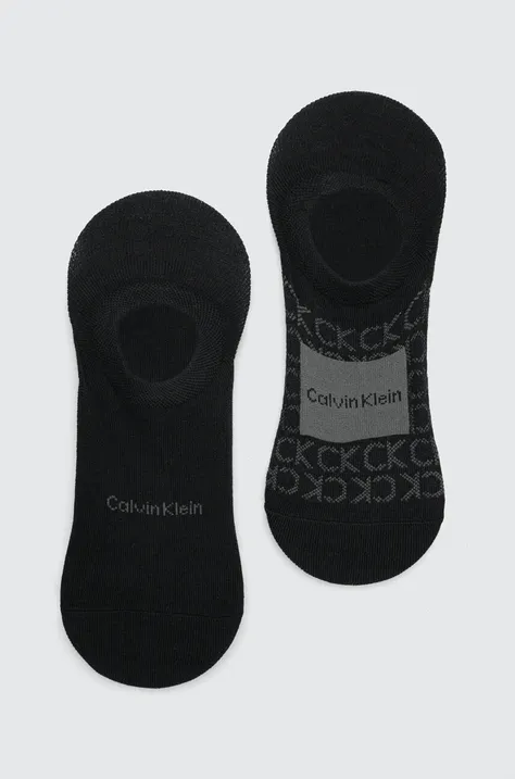 Κάλτσες Calvin Klein 2-pack χρώμα: μαύρο