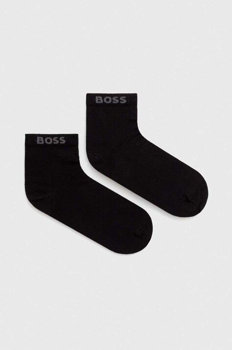Κάλτσες BOSS 2-pack χρώμα: μαύρο