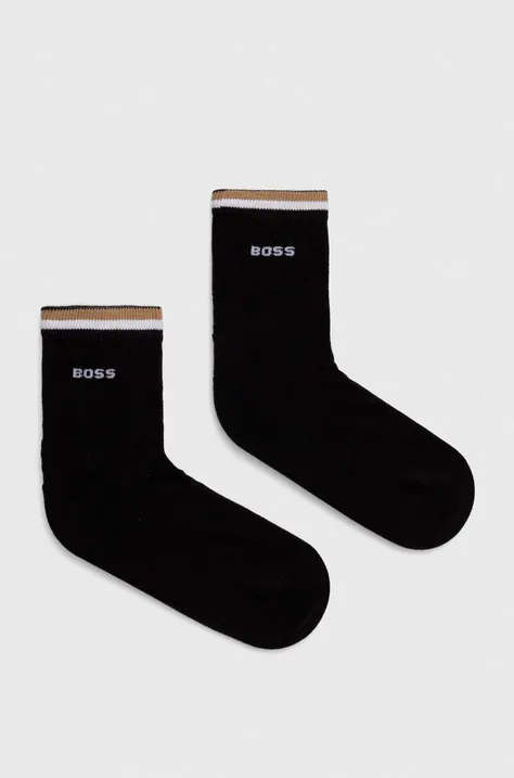 Шкарпетки BOSS 2-pack чоловічі колір чорний