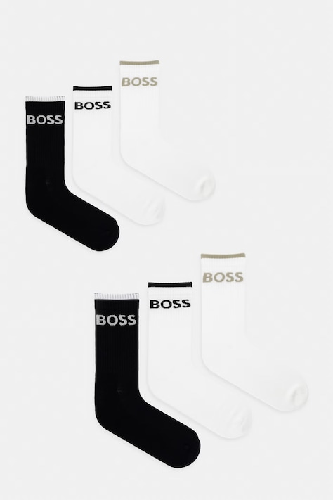 BOSS nogavice moške 6P QS Stripe CC paket 6 kosov pisane 50510168