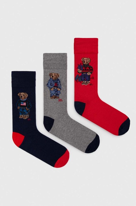 Nogavice Polo Ralph Lauren 3-pack moški
