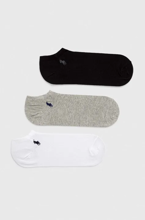 Κάλτσες Polo Ralph Lauren 3-pack χρώμα: μαύρο