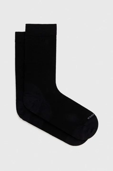 Vlnené ponožky Icebreaker čierna farba