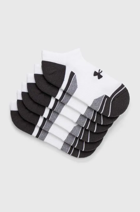 Ponožky Under Armour 3-pack pánské, bílá barva