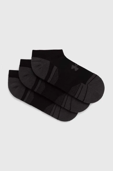 Čarape Under Armour 3-pack za muškarce, boja: crna