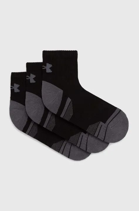 Čarape Under Armour 3-pack za muškarce, boja: crna