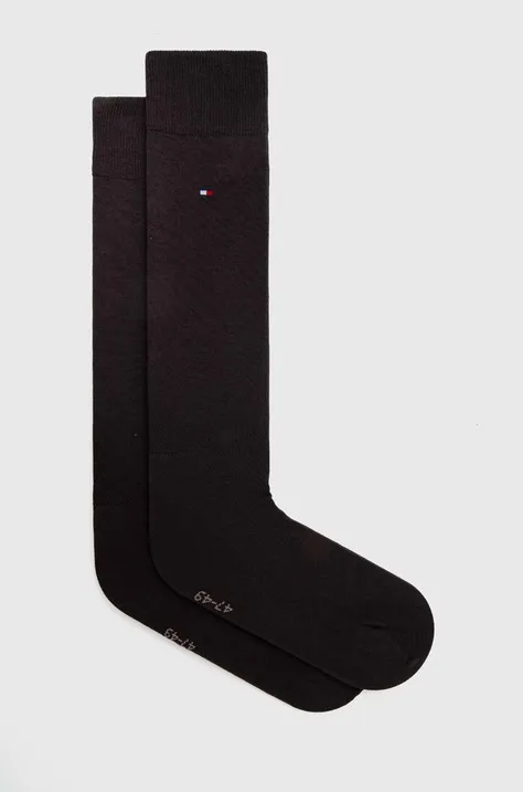Ponožky Tommy Hilfiger 2-pack pánské, šedá barva, 371111937