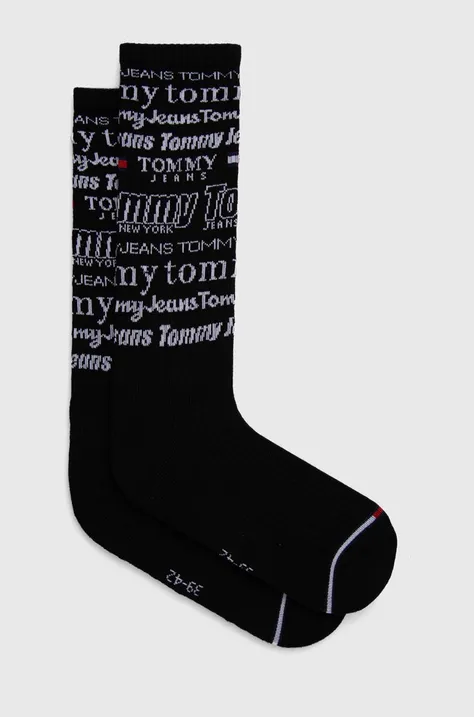 Čarape Tommy Jeans boja: crna
