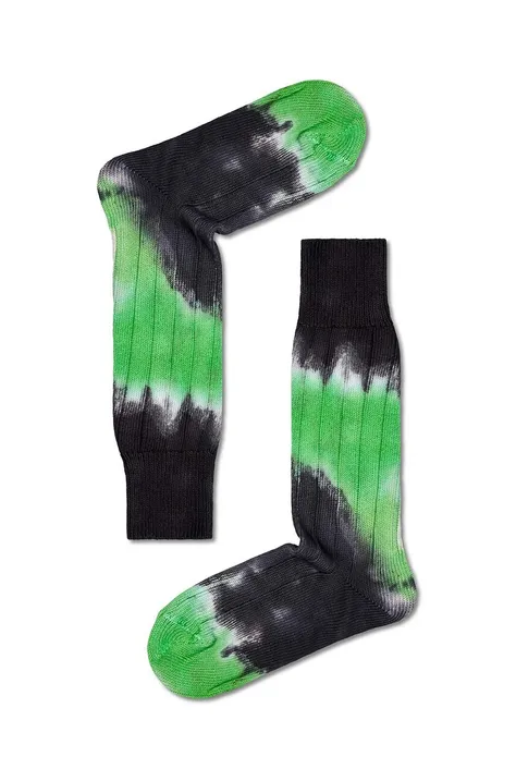 Ponožky Happy Socks Just Bee Crew Sock zelená barva