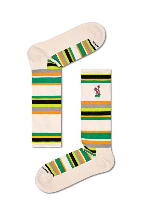 Шкарпетки Happy Socks Always Grow Crew Sock колір бежевий