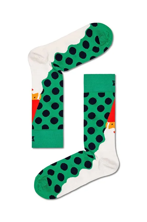 Κάλτσες Happy Socks Christmas χρώμα: πράσινο