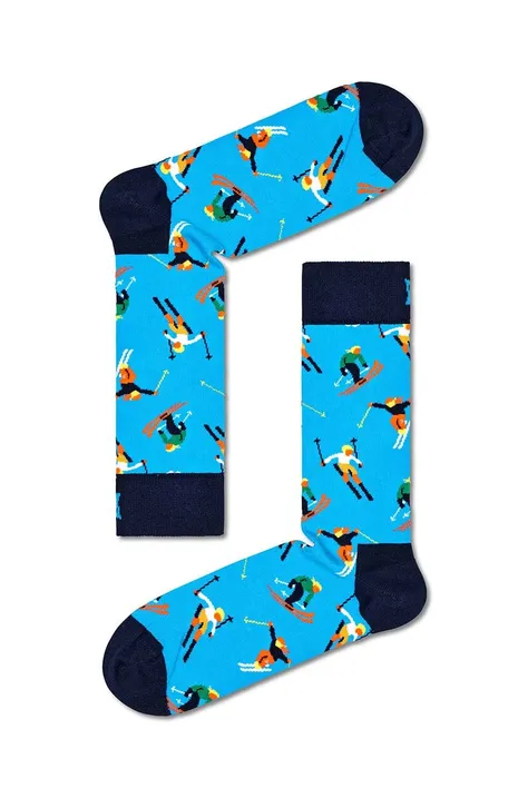 Happy Socks skarpetki Skiing Sock kolor niebieski