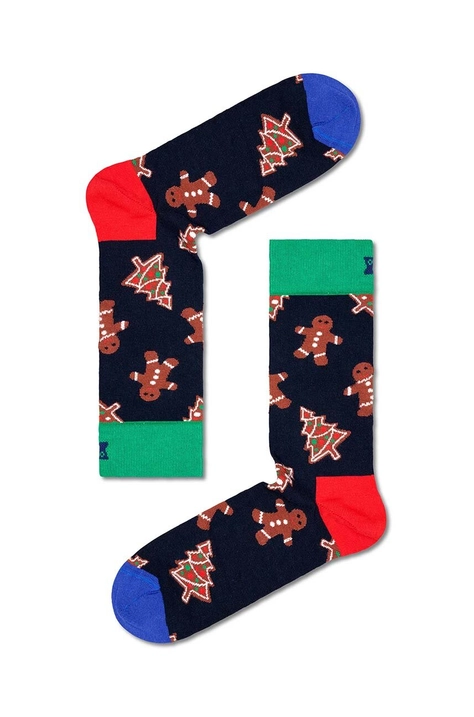 Ponožky Happy Socks Christmas tmavomodrá farba