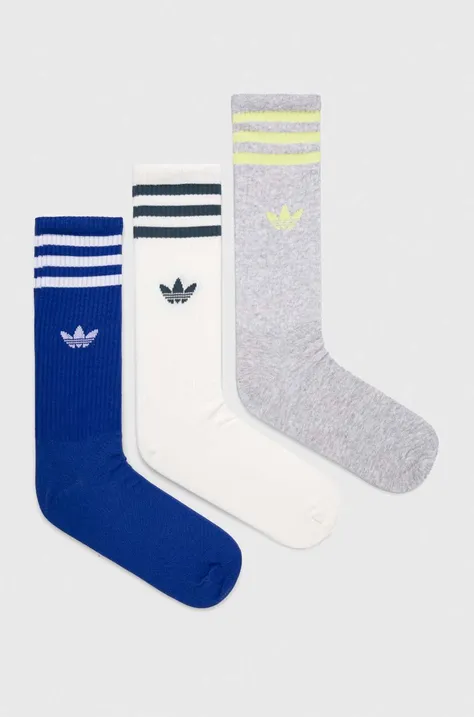 Ponožky adidas Originals šedá farba