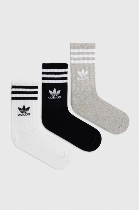 Шкарпетки adidas Originals 3-pack колір білий