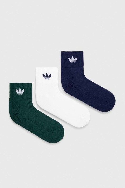 adidas Originals sosete 3-pack culoarea alb