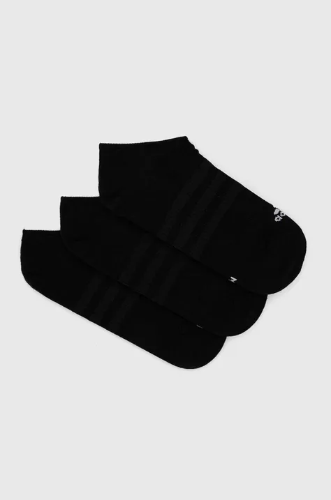 Ponožky adidas 3-pak čierna farba, IC1327